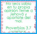No seas sabio en tu propia opiniÃ³n Teme a JehovÃ¡ y apartate del mal.

Proverbios 3,7