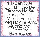 ♥ Dicen Que Con El PasÃ³ Del Tiempo No Se Ama De La Misma Forma Porq Hoy Te Amo Mucho MÃ¡s Conejita Hermosa ♥