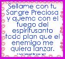 Sellame con tu Sangre Preciosa y quema con el fuego del espiritusanto todo plan que el enemigo me quiera lanzar.