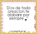Dios de toda creacion te alabare por siempre ♪