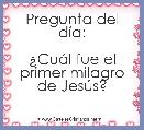 Pregunta del dÃ­a:

Â¿CuÃ¡l fue el primer milagro de JesÃºs?