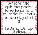 Amore mio quisiera poder tenerte junto a mi toda la vida y nunca dejarte ir :(

Te Amo Ositap Bellap