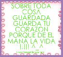 SOBRE TODA COSA GUARDADA GUARDA TU CORAZON PORQUE DE EL MANA LA VIDA !!!!! ^_^