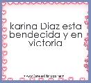 karina Diaz esta bendecida y en victoria