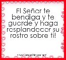 El SeÃ±or te bendiga y te guarde y haga resplandecer su rostro sobre ti!