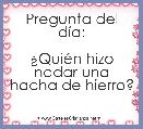 Pregunta del dÃ­a:

Â¿QuiÃ©n hizo nadar una hacha de hierro?
