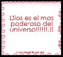Dios es el mas poderoso del unÃ­verso!!!!!!!!!