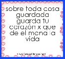 sobre toda cosa guardada guarda tu corazÃ³n x que de el mana la vida