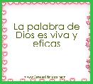 La palabra de Dios es viva y eficas