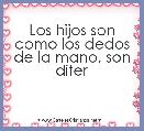Los hijos son como los dedos de la mano, son difer