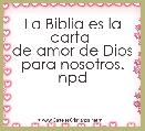 La Biblia es la carta 
de amor de Dios
para nosotros.
npd