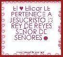 El ♥ Elicar LE PERTENECE A JESUCRISTO ☼ REY DE REYES SEÃOR DE SEÃORES☻