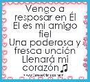Vengo a resposar en Ãl
El es mi amigo fiel
Una poderosa y fresca unciÃ³n
LlenarÃ¡ mi corazÃ³n♫