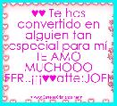 ♥♥ Te has convertido en alguien tan especial para mÃ­ TE AMO MUCHOOO FER..Â¡Â¡Â¡♥♥atte:JOEL 