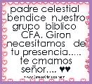 padre celestial  bendice  nuestro grupo  biblico  CFA, Giron necesitamos   de tu presencia..... te amamos seÃ±or.... ♥♥