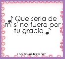 ♪ Que seria de mi si no fuera por tu gracia ♪