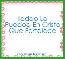 Todoo Lo Puedoo En Cristo Que Fortalece
