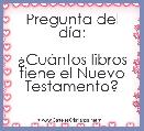 Pregunta del dÃ­a:

Â¿CuÃ¡ntos libros tiene el Nuevo Testamento?
