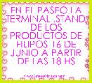 EN EL PASEO LA TERMINAL ,STAND DE LOS PRODUCTOS DE FILIPOS 16 DE JUNIO A PARTIR DE LAS 18 HS