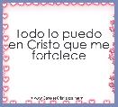 Todo lo puedo en Cristo que me fortalece