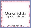 Manantial de aguas vivas!
