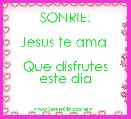 SONRIE!

Jesus te ama 

Que disfrutes este dia