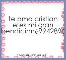  te amo cristian eres mi gran bendicion69942896