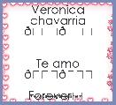 Veronica chavarria 😍😍


Te amo 😘😘

Forever❤❤