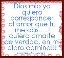 Dios mio yo quiero corresponder
al amor que tu me das.....!
quiero amarte de verdad, en mi diaro camina!!!