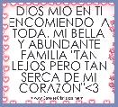 DIOS MIO EN TI ENCOMIENDO  A TODA. MI BELLA Y ABUNDANTE FAMILIA 