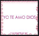 YO TE AMO DIOS