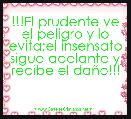 !!!El prudente ve el peligro y lo evita;el insensato sigue adelante y recibe el daÃ±o!!!