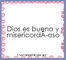 Dios es bueno y misericordÃÂ­oso
