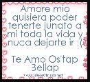 Amore mio quisiera poder tenerte junato a mi toda la vida y nuca dejarte ir :(
                 
Te Amo Ositap Bellap