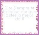 Dios Siempre te bendice por que distes lo mejor de ti  