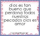 dios es tan bueno que perdona todos nuestros pecados dios es amor