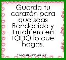 Guarda tu corazÃ³n para que seas Bendecido y FructÃ­fero en TODO lo que hagas.