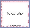 Te extraÃ±o