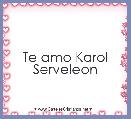 Te amo Karol Serveleon