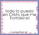 Todo lo puedo en Cristo que me Fortalece!