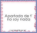 Apartada de ti no soy nada