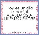 Hoy es un dia especial ALABEMOS A NUESTRO PADRE