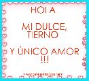 HOLA 

MI DULCE, TIERNO 

Y ÃNICO AMOR !!!