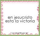 en jesucristo esta la victoria