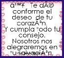 Ã¢â¢Â¥   Te dÃÂ© conforme el deseo  de tu corazÃÂ³n.
Y cumpla todo tu consejo.
Nosotros nos alegraremos en tu salvaciÃÂ³n,
Y alzaremo