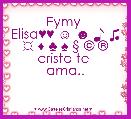 Eymy 
Elisa♥♥ ☺ ☻ ♪ ♫ ☼ ♦ ♣ ♠ Â§ Â© Â®
cristo te 
ama..