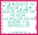 ♪ ♫ ♥ GUILLE, MI AMOR ♪ ♫ ♥
SOS EL AMOR DE MI VIDA, 
LA RAZÃN DE MI EXISTIR, Y EL SENTIDO DE