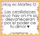 Hoy es Martes ☼

Las debilidades que hay en mi se desvaneceran por el poder de tu amor ♥