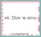 Mi  Dios te amo