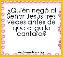 Â¿QuiÃ©n negÃ³ al SeÃ±or JesÃºs tres veces antes de que el gallo cantara?